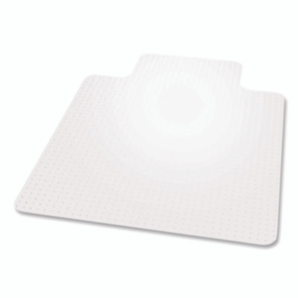 Everlife Chair Mat For Extra-High/Plush Pile Carpeted Floors, Rectangular With Lip, 46" x 60", Clear