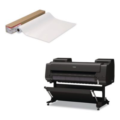 Matte Coated Paper Roll, 2" Core, 4 Mil, 42" x 100 Ft, Matte, White