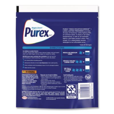4-In-1 He Laundry Detergent Pacs, Fresh Mountain Breeze Scent, 66 Pods/Bag, 4 Bags/Carton