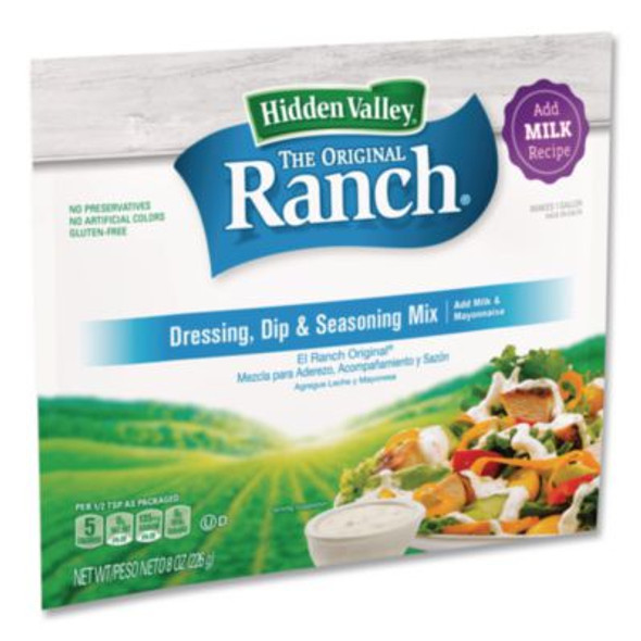 The Original Ranch Dry Mix, Milk Recipe, 8 Oz Packet, 12/Carton