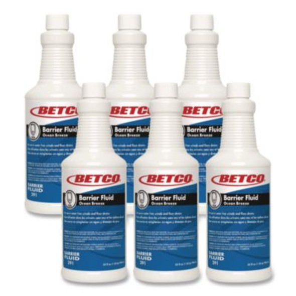 Barrier Fluid, Ocean Breeze Scent, 32 Oz Bottle, 6/Carton