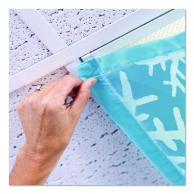 Fluorescent Light Filter Covers, Rectangular, Seasonal Designs, Blue, 3 Covers