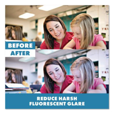 Light Filters, Rectangular, Calming Clouds, 4 Ft x 2 Ft, Blue/White, 4 Filters