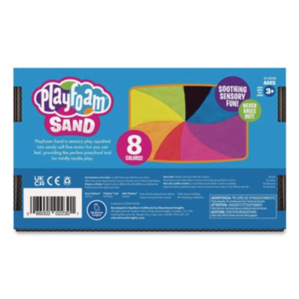 Playfoam Sand, Ages 3 To 12, Eight Assorted Color 6 Oz Packs