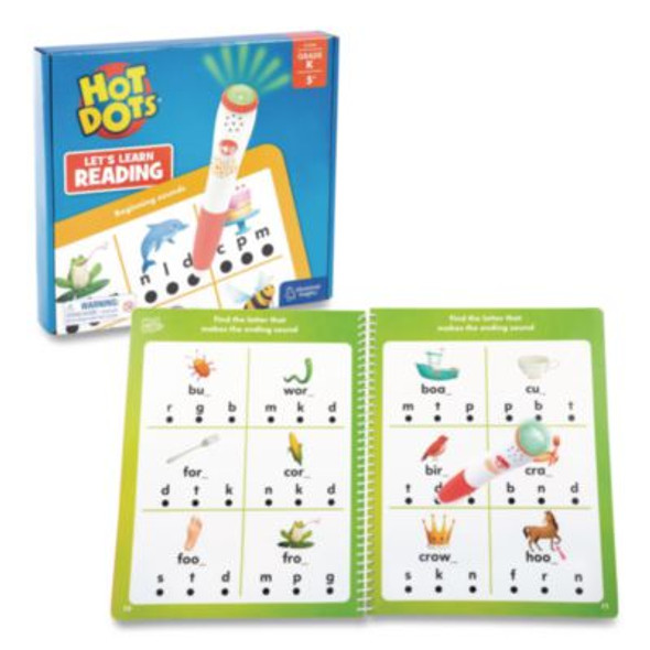 Hot Dots Let's Learn Kindergarten Reading, Grade K, 50 Pages