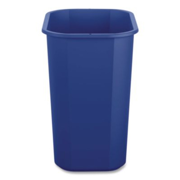 Deskside Recycling Bin, 3 Gal, Polypropylene, Blue
