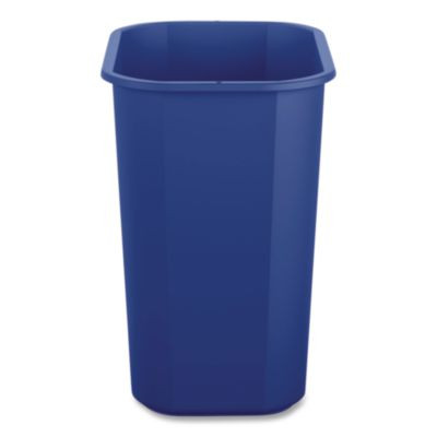 Deskside Recycling Bin, 3 Gal, Polypropylene, Blue