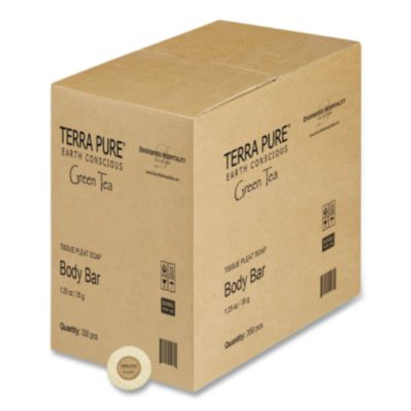 Terra Pure Cleansing Bar, Green Tea Lemongrass, 1.25 Oz, 350/Carton
