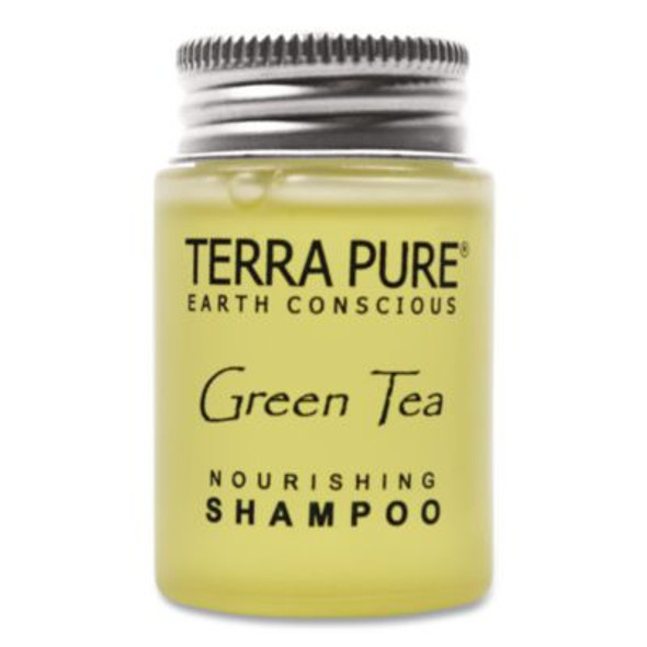 Terra Pure Shampoo Jam Jar, Green Tea Lemongrass Scent, 1 Oz Jar, 300/Carton