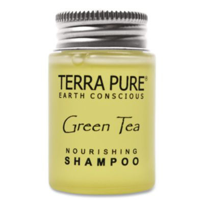 Terra Pure Shampoo Jam Jar, Green Tea Lemongrass Scent, 1 Oz Jar, 300/Carton