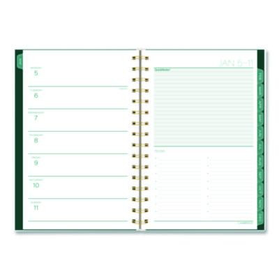 Emerald Isle Weekly/Monthly Planner, 8.5 x 5.5, Green Marbled Cover, 12-Month (Jan-Dec): 2026