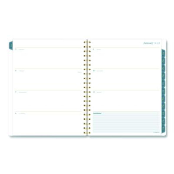 Midnight Garden Weekly/Monthly Planner, 11 x 8.5, Floral Artwork, Black/Pink/Green Cover, 12-Month (Jan-Dec): 2026