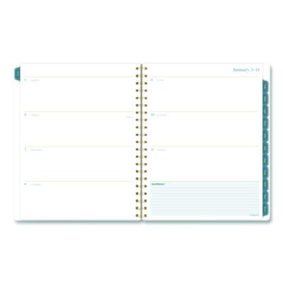 Midnight Garden Weekly/Monthly Planner, 11 x 8.5, Floral Artwork, Black/Pink/Green Cover, 12-Month (Jan-Dec): 2026