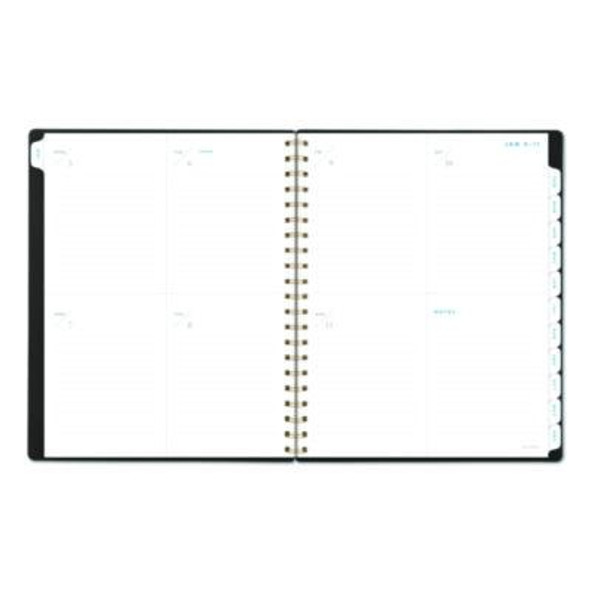 Signature Collection Weekly/Monthly Planner, 11 x 8.5, Black Cover, 12-Month (Jan-Dec): 2026