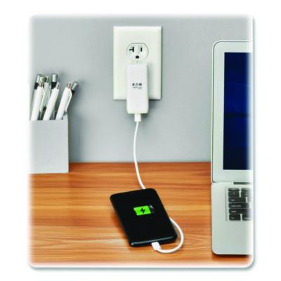 Flat One-Port Usb-C Wall Charger With Gan Technology, White