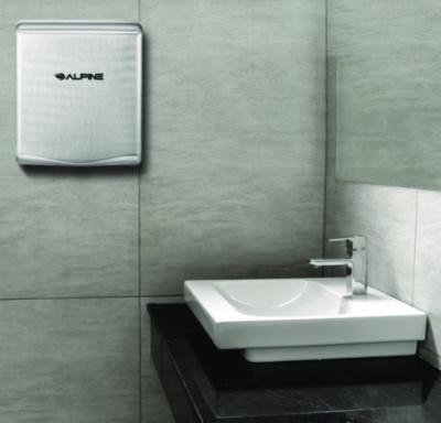 Willow Commercial 120V Automatic Hand Dryer, 3.93 x 11.25 x 12.63, Silver