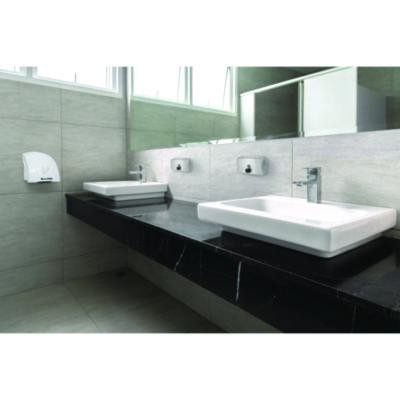 Horizontal Manual Surface-Mounted Stainless Steel Liquid Soap Dispenser, 40 Oz, 2.8 x 8.1 x 4.8, Brushed Stainless Steel
