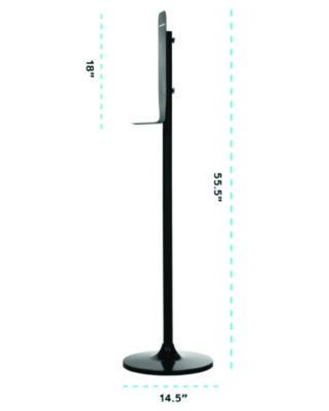 Automatic Foam Hand Sanitizer/Soap Dispenser With Floor Stand, 40 Oz, 4.48 x 6 x 45, White