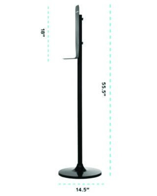 Automatic Foam Hand Sanitizer/Soap Dispenser With Floor Stand, 40 Oz, 4.48 x 6 x 45, White