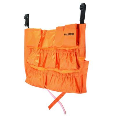 12-Pocket Trash Can Caddy Bag, 12 Compartments, 29 x 19.5, Orange