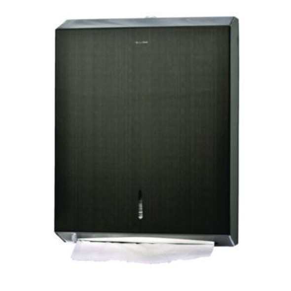 Vertical C-Fold/Multi-Fold Paper Towel Dispenser, 14.5 x 4 x 11.2, Antique Nickel