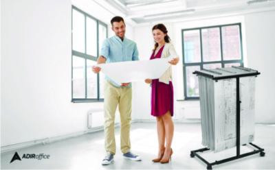 Blueprint Storage Cabinet Steel Vertical Plan Center, Assorted Document Sizes,15" x 27" To 47.25" x 32.5" To 57", Black