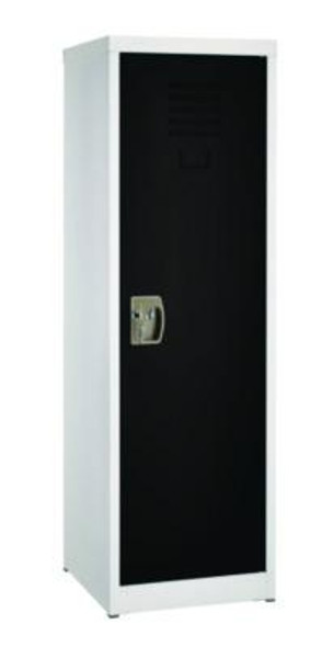 Steel Storage Locker, 1 Compartment, 15 x 15 x 48, Black