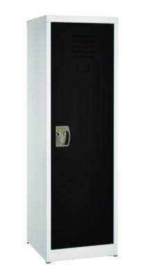 Steel Storage Locker, 1 Compartment, 15 x 15 x 48, Black