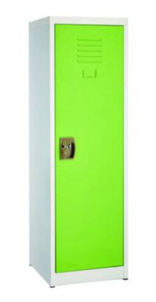 Steel Storage Locker, 1 Compartment, 15 x 15 x 48, Green