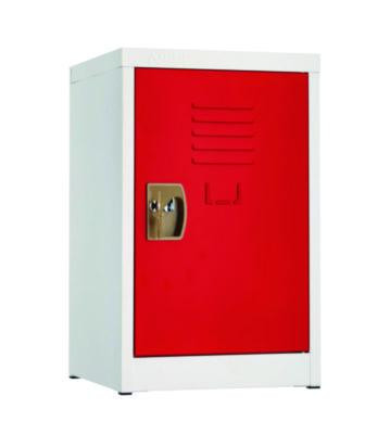 Steel Storage Locker, 1 Compartment, 15 x 15 x 24, Red