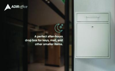 Large Ultimate Secure Drop Box Wall Mounted Mail Box, 11.2 x 4.7 x 16.2, White