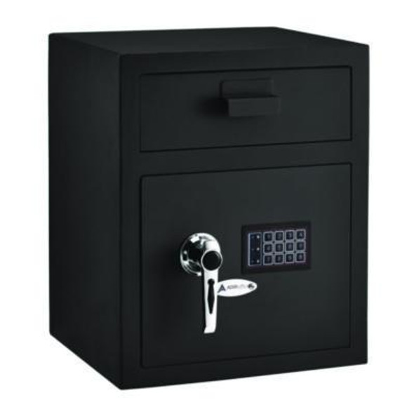 1.1 Cu Ft Steel Digital Secure Money Deposit Safe With Digital Keypad, 15.3 x 13.5 x 19, Black