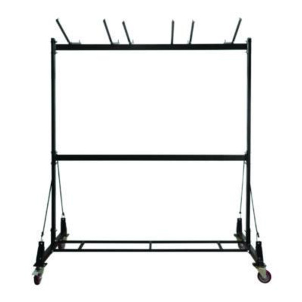 Folding Chair And Table Combo Cart, Metal, 600 Lb Capacity, 33.7 x 65 x 67, Black