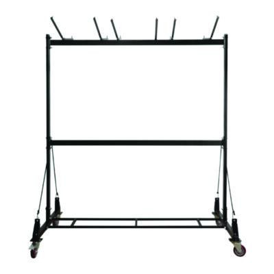 Folding Chair And Table Combo Cart, Metal, 600 Lb Capacity, 33.7 x 65 x 67, Black