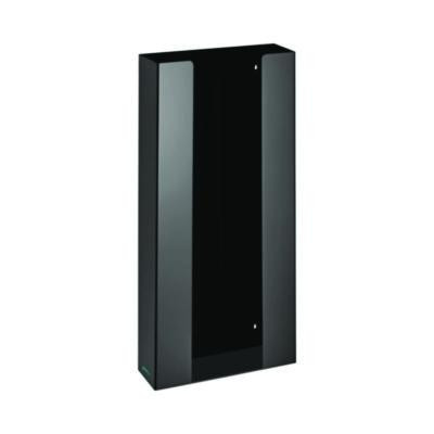 Acrylic Glove Dispenser, Quad Box Capacity, 10.2 x 3.5 x 21.1, Black