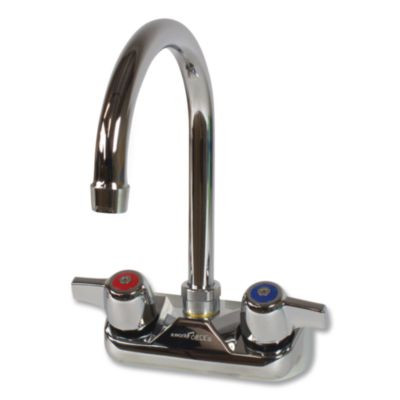 Workforce Standard Duty Faucet, 9.5" Height/5" Reach, Chrome-Plated Brass