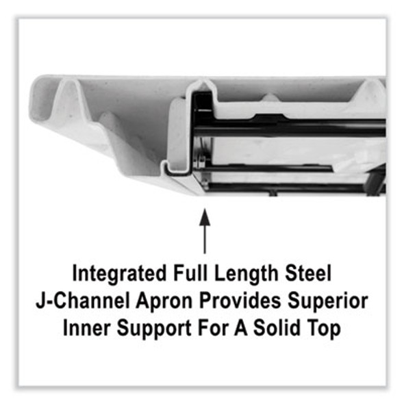 Height Adjustable Activity Tables, Round, 60" x 19" To 29", Gray Granite Top, Gray Legs, 4/Pallet