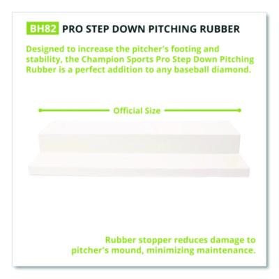 Pro Step Down Pitching Rubber, 24" x 6"
