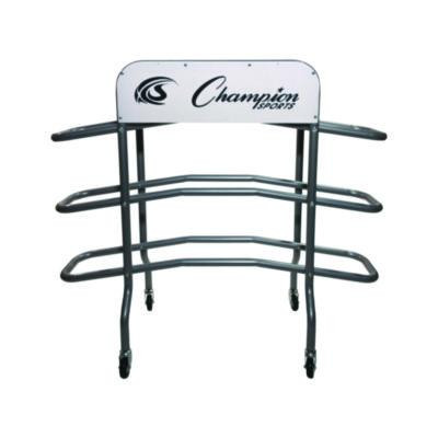 3-Tier Pro Basketball Rack, Metal, 220 Lb Capacity, 8 x 60 x 48, Silver