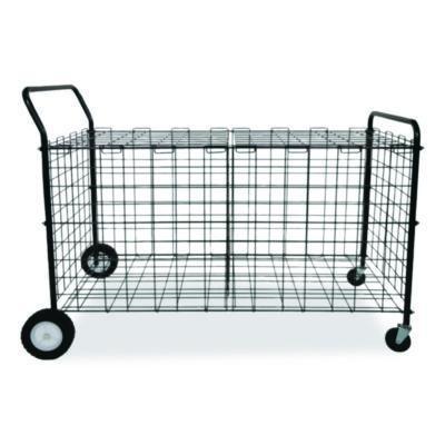 Double-Sided Lockable Ball Locker, Metal, 176 Lb Capacity, 24 x 59 x 37, Black