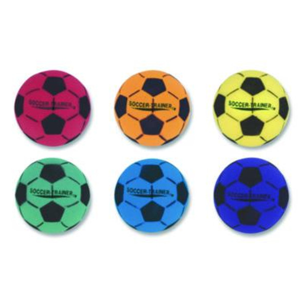 Ultra Foam Soccer Ball Set, 8" Diameter, Assorted Colors, 6/Set