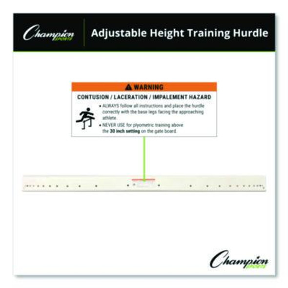 Adjustable Training Hurdle, 41" x 14", 1" Tube Dia