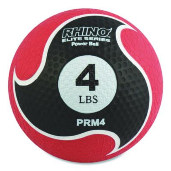 Rhino Elite Medicine Ball, 4 Lb, Red