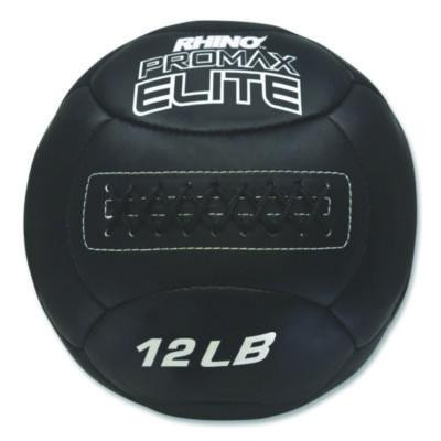 Rhino Promax Elite Medicine Ball, 12 Lb, Black