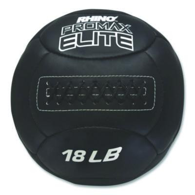 Rhino Promax Elite Medicine Ball, 18 Lb, Black