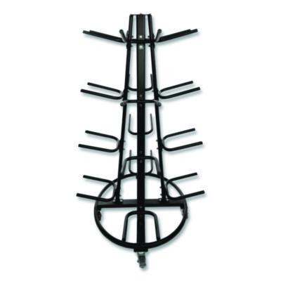 Champion Sports Round Medicine Ball Tree, 31" x 31" x 66.5", Black