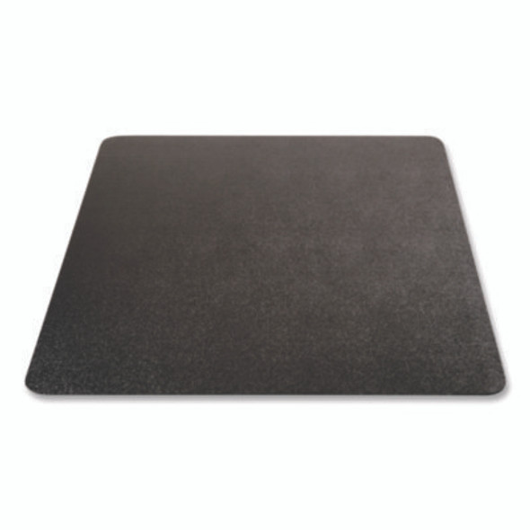Economat Carpet Chair Mat For Flat Pile Carpeted Floors, Rectangular, 46" x 60", Black