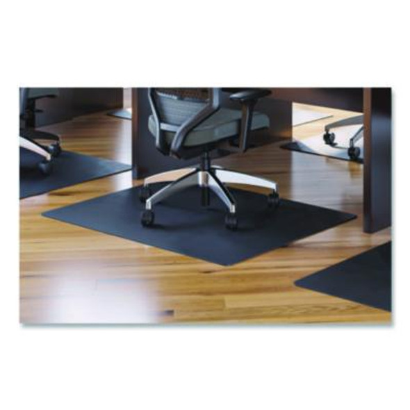 Economat Hard Floor Chair Mat For Hard Floors, Rectangular, 45" x 53", Black