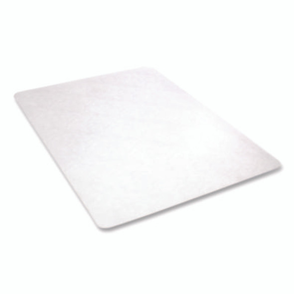 Economat Antimicrobial Chair Mat For Hard Floors, Rectangular, Straight Edges, 45" x 63", Clear