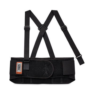 Proflex 1625 Elastic Back Support Brace, X-Small, 20" To 25" Waist, Black